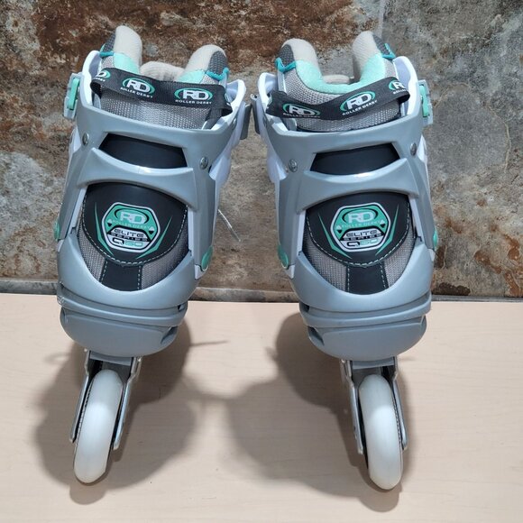 Roller Derby Aerio Q 60 Womens Inline Skates Size 8 Gray Mint Model 1359MT - Picture 2 of 16